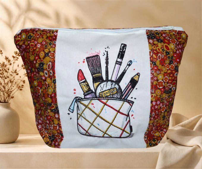 Très grande Trousse maquillage, rangement produits de beauté