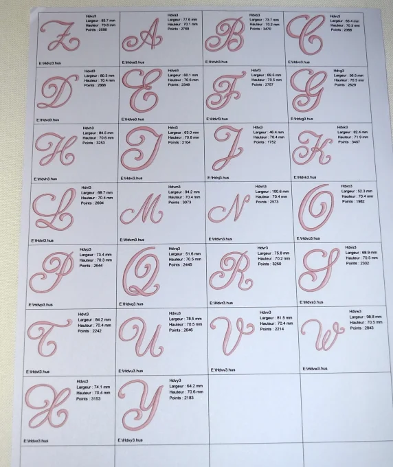 Monogramme Réf :  BELLE