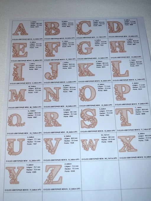Monogramme Réf : BLOCS