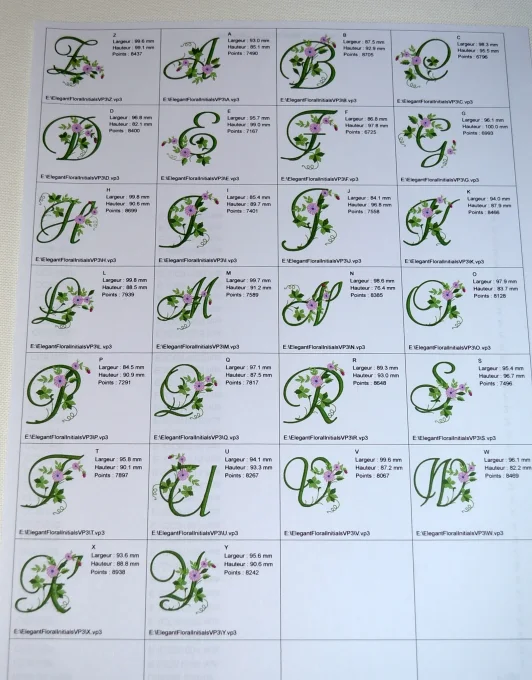 Monogramme Réf :  ELEGANCE