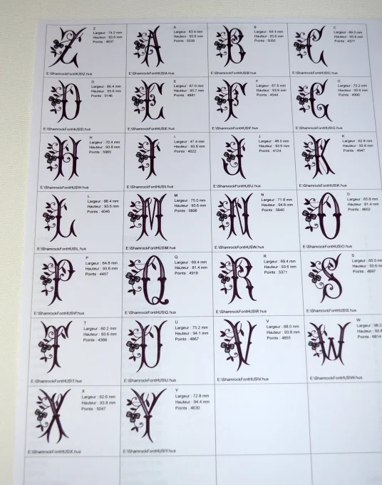 Monogramme Réf : TREFLE