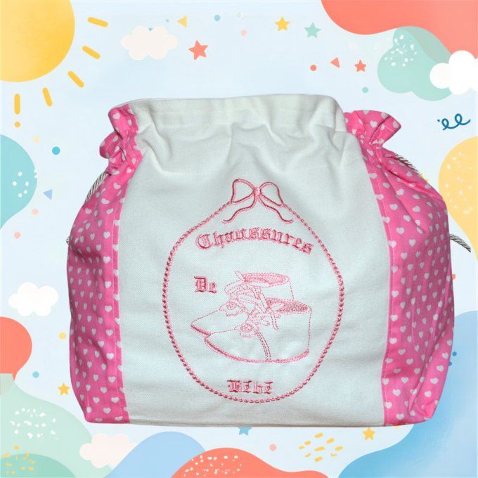POCHON pour Petites chaussures ou chaussons ou petit linge    