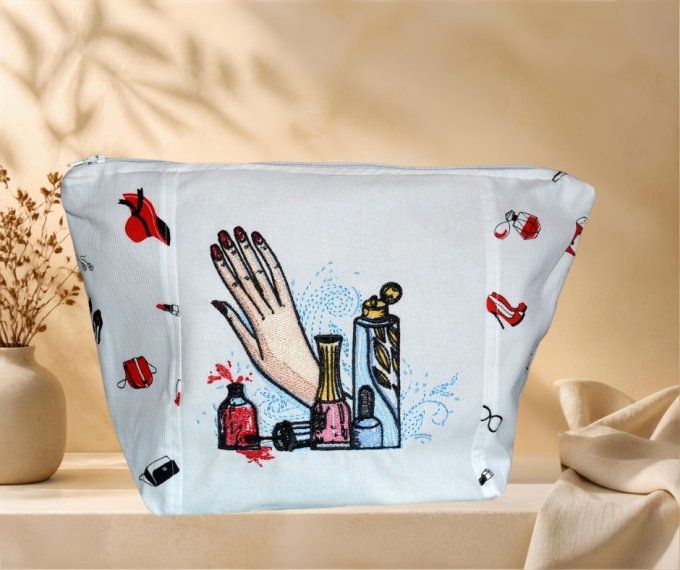 Grande Trousse maquillage ou onglerie, trousse de beauté , rangement maquillage