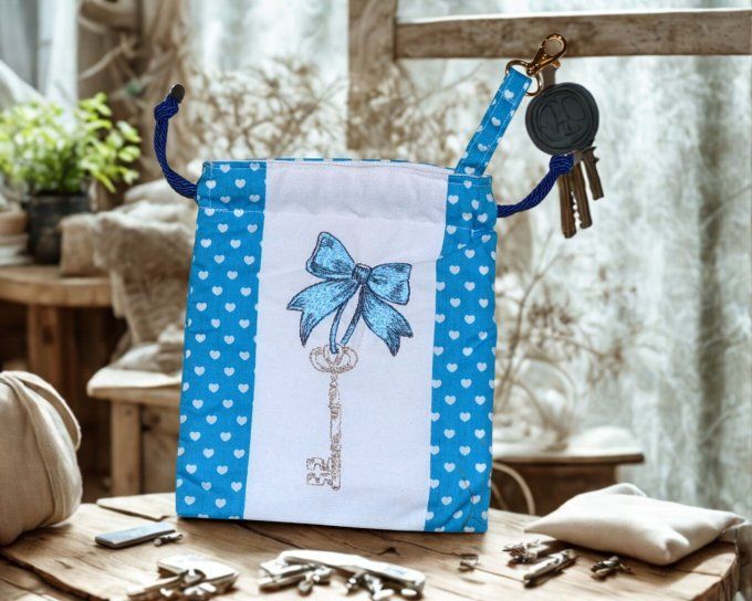 Pochon étui porte clés  