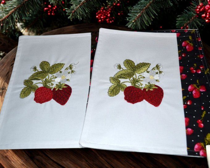 duo Sets de table brodés 