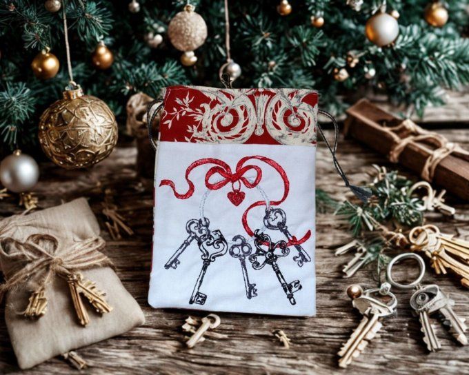 Pochon étui porte clés 