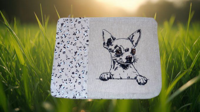 TROUSSE brodée pour animaux de compagnie - chien 