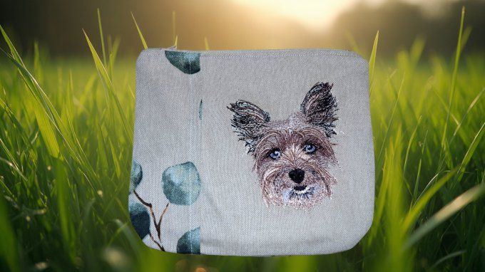 TROUSSE brodée pour animaux de compagnie - chien 